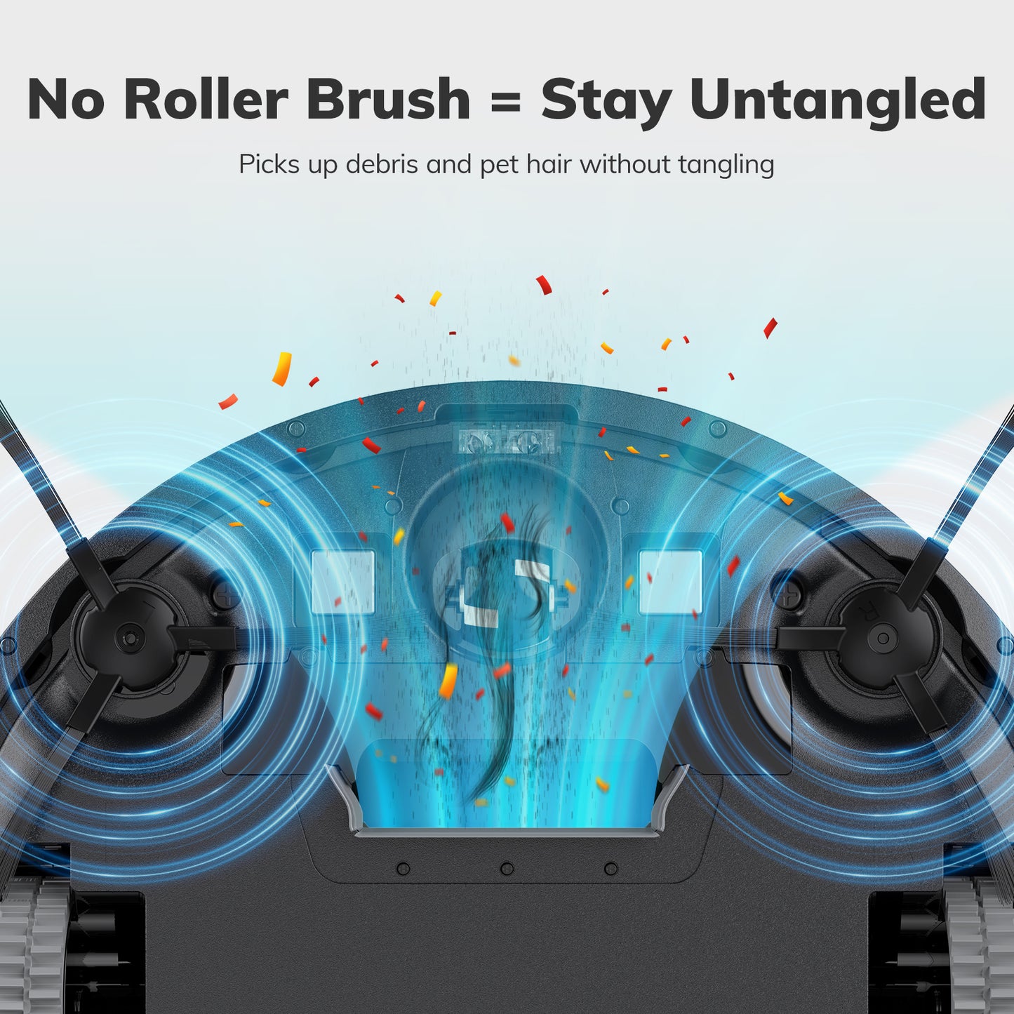 EASINE E3  I  Ultra-Slim Robot Vacuum with Tangle-Free Suction