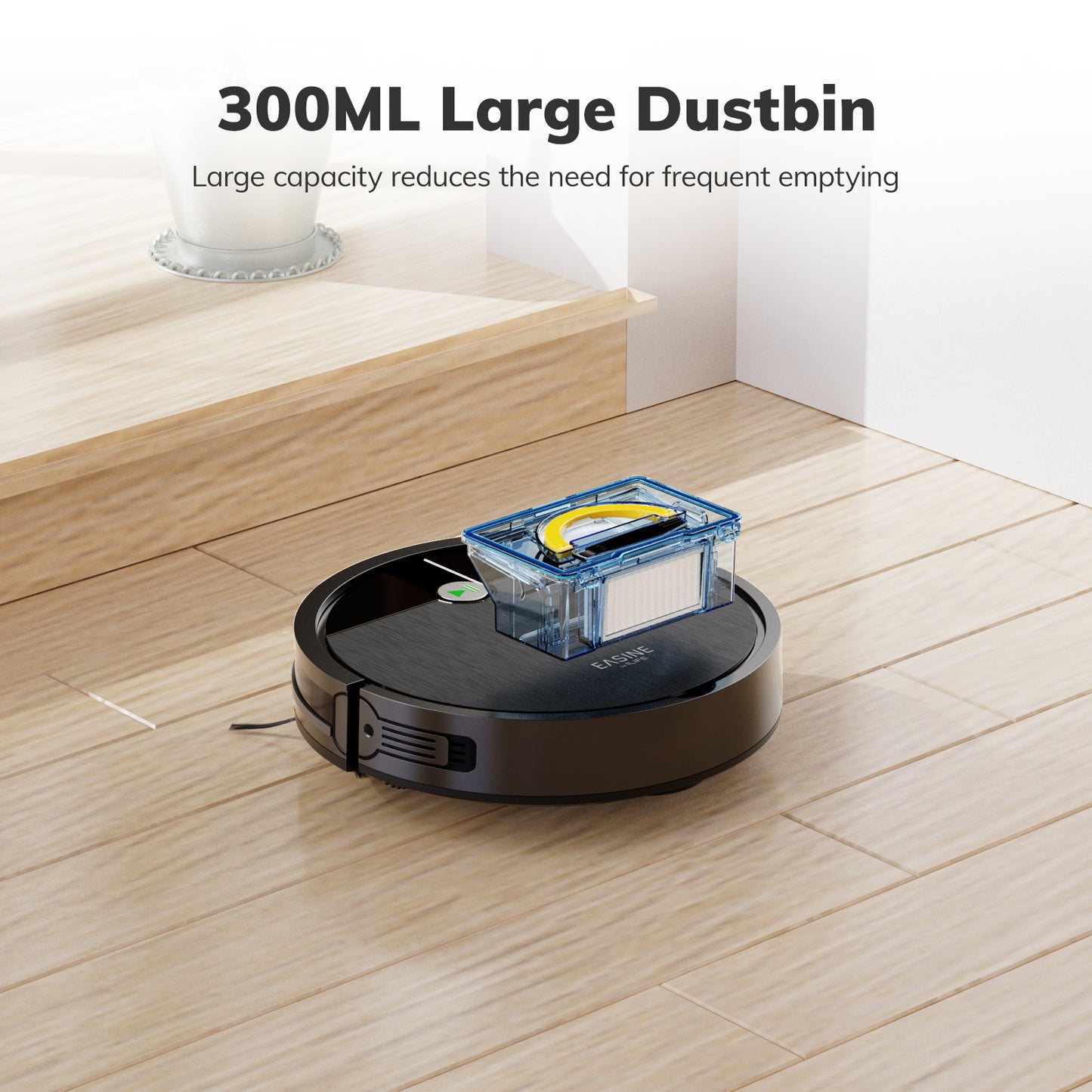 EASINE E3  I  Ultra-Slim Robot Vacuum with Tangle-Free Suction