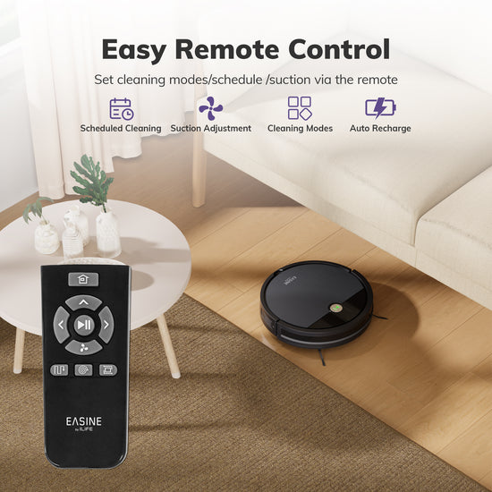 EASINE E3  I  Ultra-Slim Robot Vacuum with Tangle-Free Suction